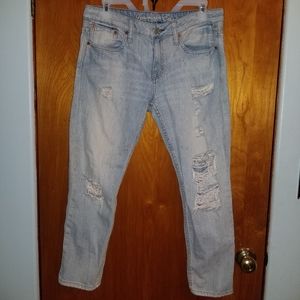 American Eagle Ripped Boyfriend Jeans
